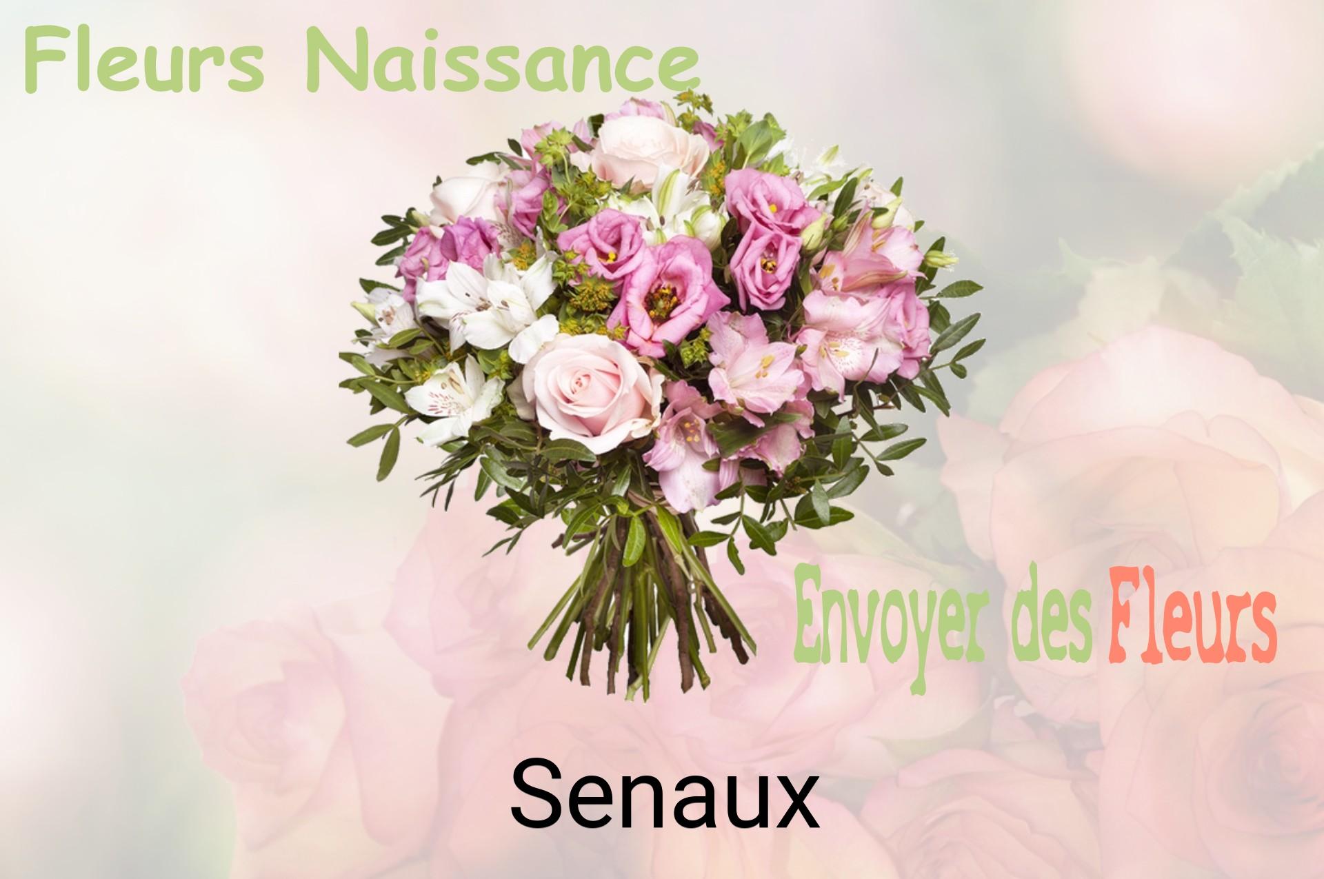 Bouquet de fleurs de naissance livré à Senaux